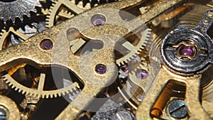 Mechanical watch. Close up