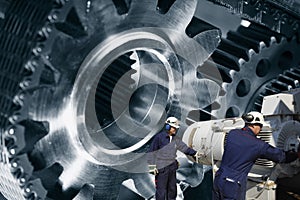 Mechanics, cogwheels and machinery