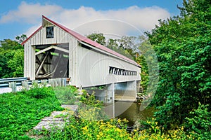 The Mechanicsville Covered bridge in Austinburg Ohio