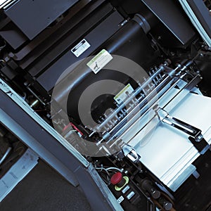 Mechanism of an offset printing machine