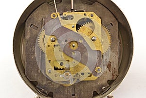 Mechanism of an old alarm clock