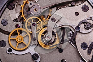 The mechanism of the old Soviet clock