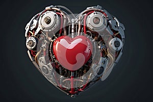 Mechanized heart in AI world isolated