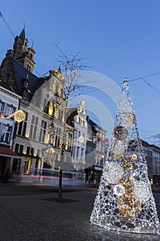 Mechelen in Belgium during Christmas