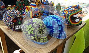 Mexican Skulls  Huicholes