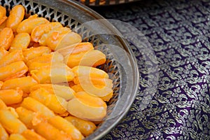 Med Khanoon on plate.