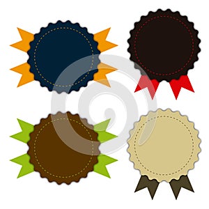 Medal fabric vintage, promotions or qualities photo