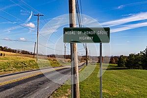 Medal of Honor Grove Highway Sign