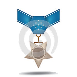 medal of honor. Vector illustration decorative design