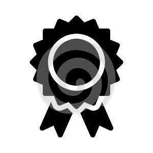 Medal vector glyph flat icon