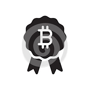Medal vector glyph flat icon