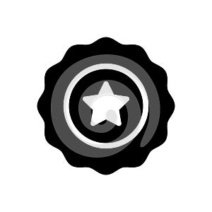Medal vector glyph  flat icon
