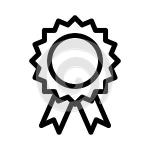 Medal vector thin line icon