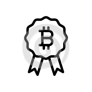 Medal vector thin line icon