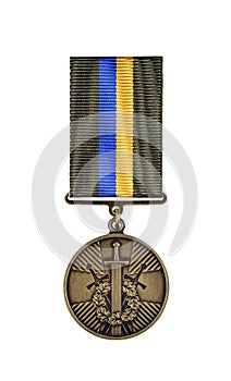 Medal `For participation in the antiterrorist operation` established by the Ukrainian President Peter Poroshenko