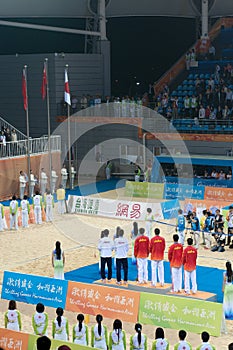 Medal presentation ceremony