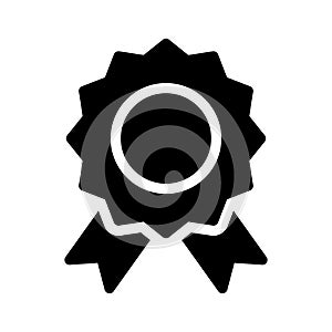 Medal vector glyph flat icon