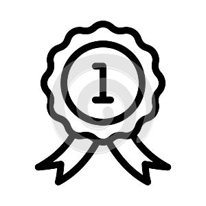 Medal vector thin line icon