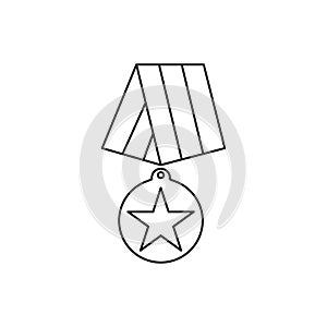 Medal of veterans day icons for hero