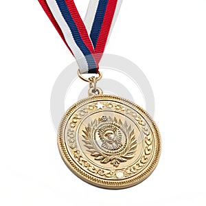 Medallion isolated on white background
