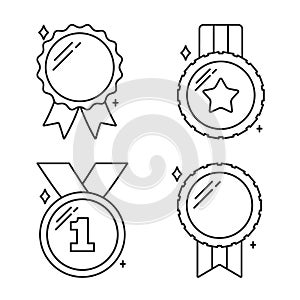 Medals Line Icons