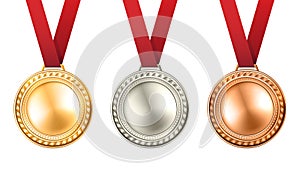 Medals Set Illustration