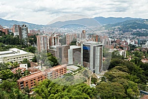Medellin, Antioquia / Colombia; August 31, 2019: neighborhood called el poblado. photo