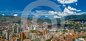 Medellin City Horizon Aerial Photo