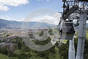 Medellin Colombia cable car.