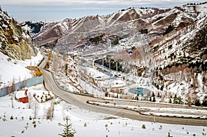 Medeo (Medeu) rink in Almaty, Kazakhstan