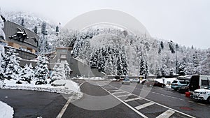 Medeo Winter Skating rink in the mountains