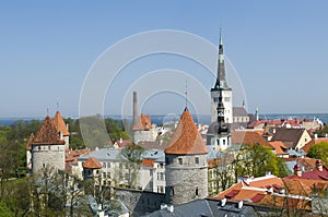 Medevial towers Tallinn