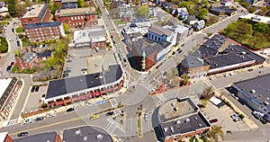 Medford city aerial view, Massachusetts, USA