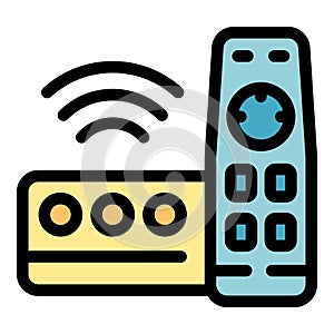 Media box icon vector flat