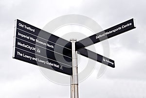 Media City Sign Post