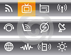 Media & Communications - Vector Icons Set