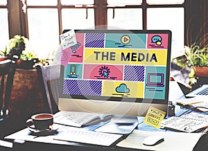 Media Computer Communication Intrnet Information Concept