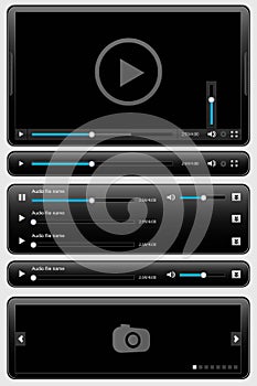 Media elements set black