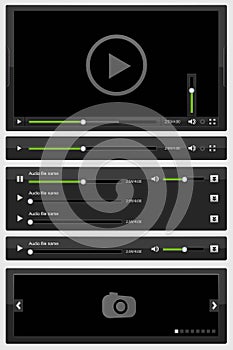 Media elements set black