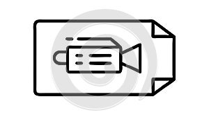 Media File Icon, Playable Document, vector design Generative AI