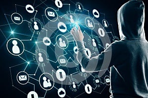 Media, HR and criminal concept