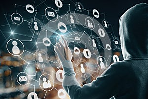 Media, HR and hack concept