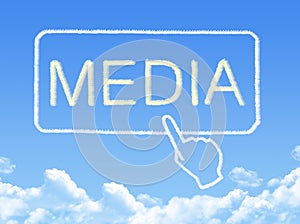 Media message cloud shape