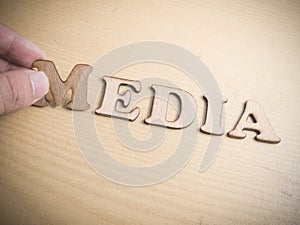 Media, Motivational Internet Social Media Words Quotes Concept