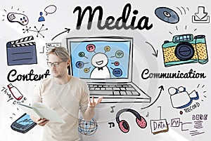 Media Multimedia Social Media Online Concept