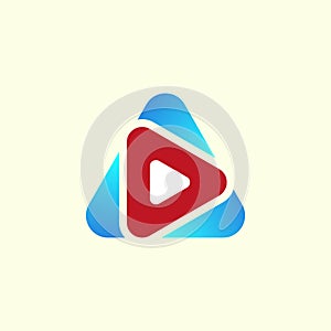Media Play button multimedia logo graphic