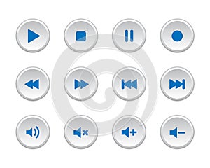 Media player buttons