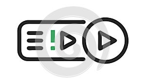 Media Player Controls with Fast Forward, vector design Generative AI