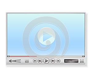 Media player in light colors