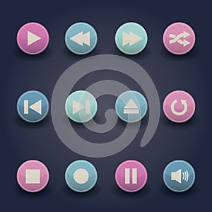 Media player web icons